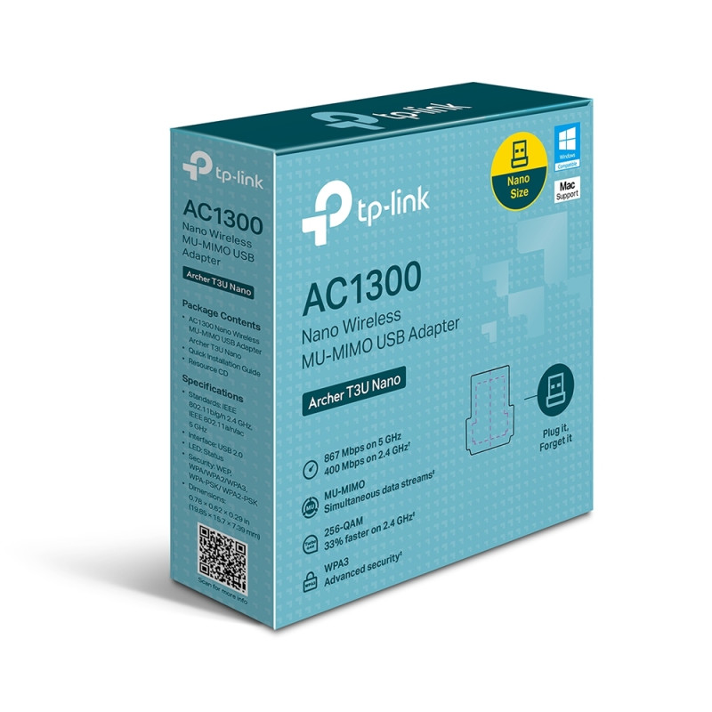 TP-Link Archer T3U Nano AC1300 Wi-Fi USB adaptér