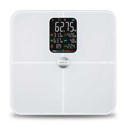 Salente BodyFit, múdra osobná diagnostická fitness váha, Bluetooth, biela