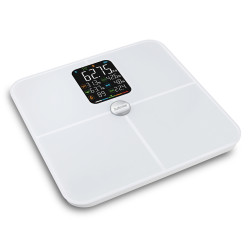 Salente BodyFit, múdra osobná diagnostická fitness váha, Bluetooth, biela