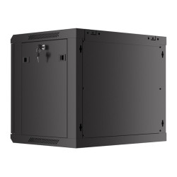 LANBERG 19'' RACKOVÁ SKRIŇA PRO MONTÁŽ NA STENU 9U/600X450 S PERFOROVANÝMI DVERMI ČIERNA