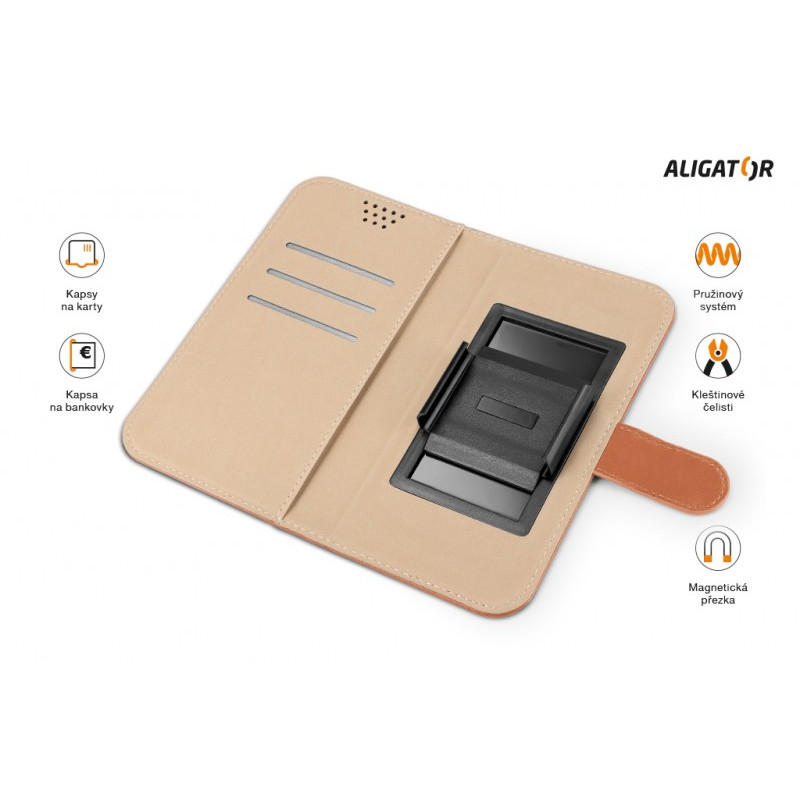 ALIGATOR Puzdro UNI-FIX, vel.XL(160*82) hnedá