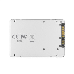 AXAGON RSS-M2SD, SATA - M.2 SATA SSD, interný 2.5'' ALU box, strieborný