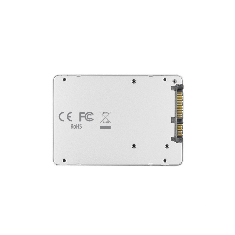 AXAGON RSS-M2SD, SATA - M.2 SATA SSD, interný 2.5'' ALU box, strieborný