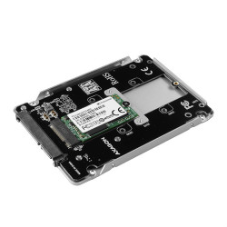 AXAGON RSS-M2SD, SATA - M.2 SATA SSD, interný 2.5'' ALU box, strieborný