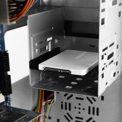 AXAGON RSS-M2SD, SATA - M.2 SATA SSD, interný 2.5'' ALU box, strieborný