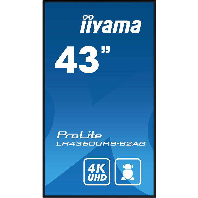 43'' iiyamaLH4360UHS-B2AG:VA,4K UHD,Android,24/7