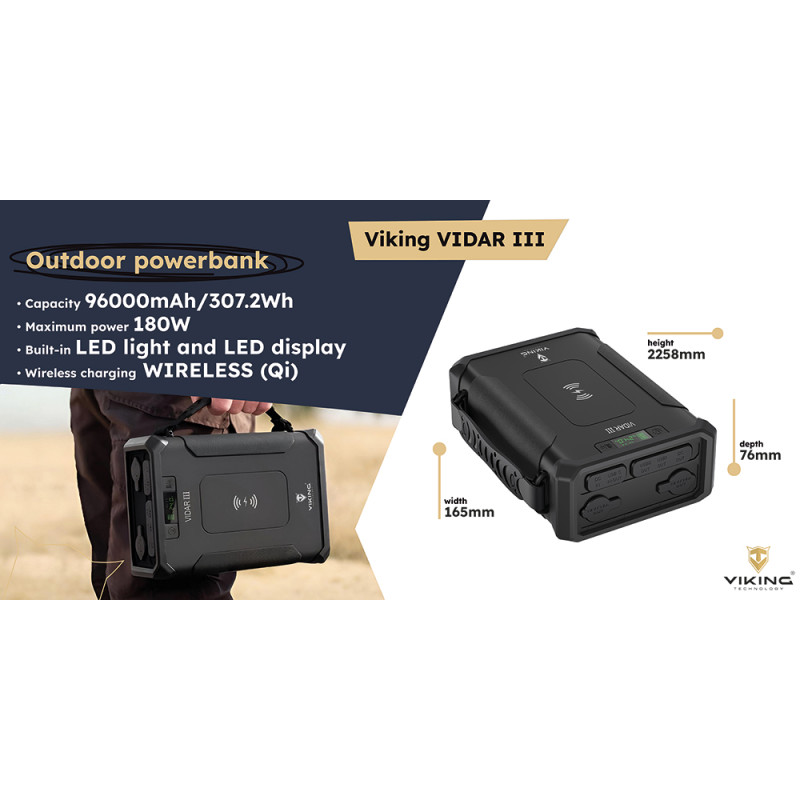 Outdoorová powerbanka Viking VIDAR III