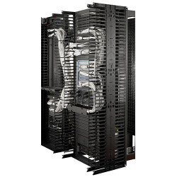 APC - Valueline, Vertical Cable Manager pre 2 & 4 Post Racks, 84''H X 6''W, Double-Sided with Doors