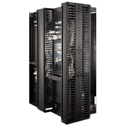 APC - Valueline, Vertical Cable Manager pre 2 & 4 Post Racks, 84''H X 6''W, Double-Sided with Doors