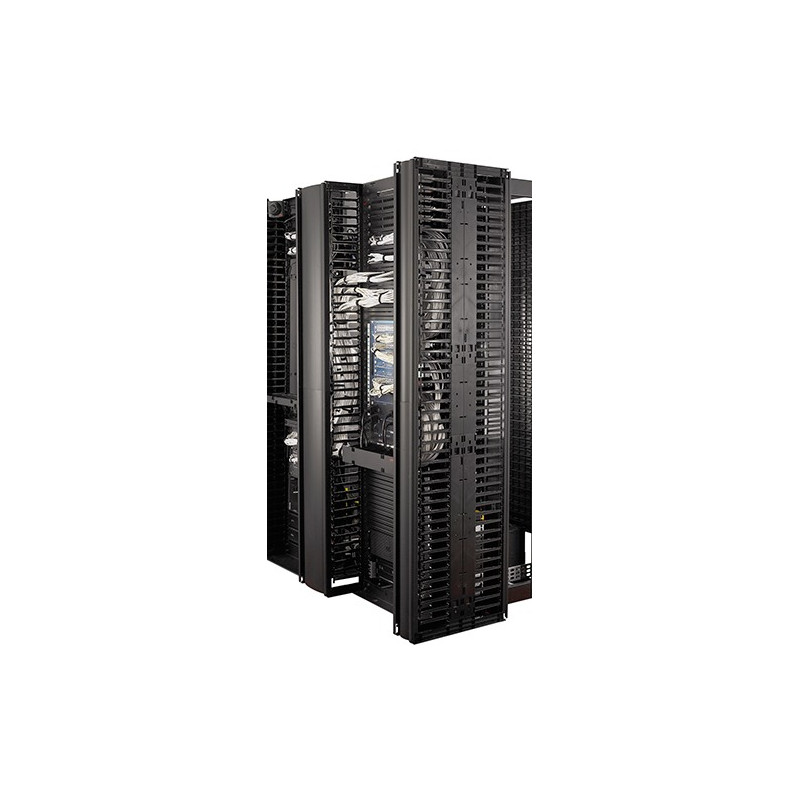 APC - Valueline, Vertical Cable Manager pre 2 & 4 Post Racks, 84''H X 6''W, Double-Sided with Doors