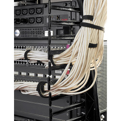 APC - Valueline, Vertical Cable Manager pre 2 & 4 Post Racks, 84''H X 6''W, Double-Sided with Doors