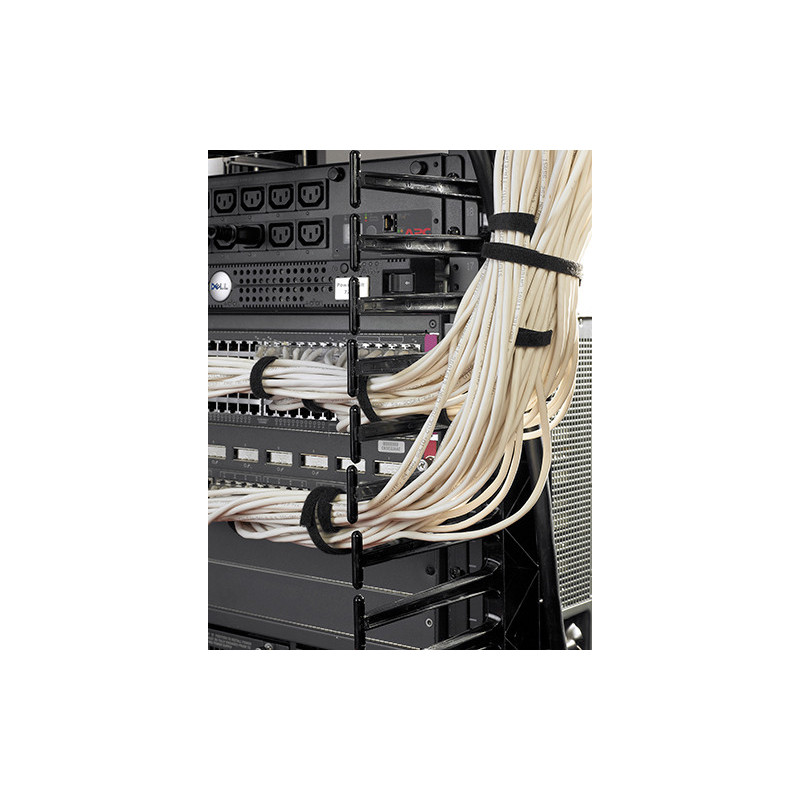 APC - Valueline, Vertical Cable Manager pre 2 & 4 Post Racks, 84''H X 6''W, Double-Sided with Doors