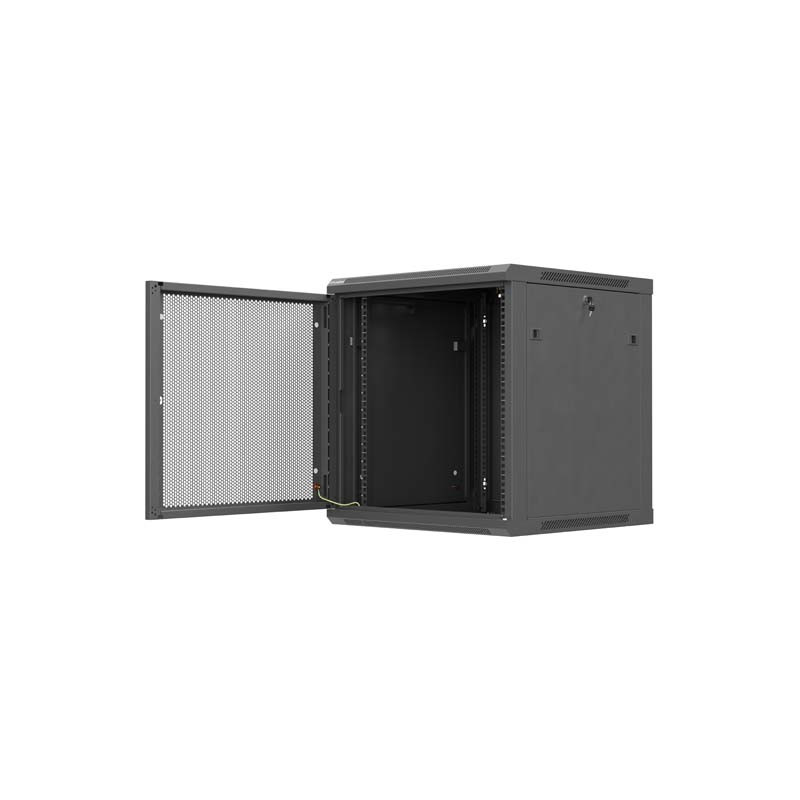 LANBERG NÁSTENNÁ INŠTALAČNÁ SKRIŇA 19'' 12U 600X600 ČIERNE PERFOROVANÉ DVERE (PLOCHÉ BALENIE)