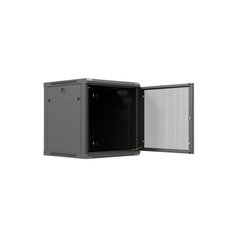 LANBERG NÁSTENNÁ INŠTALAČNÁ SKRIŇA 19'' 12U 600X600 ČIERNE PERFOROVANÉ DVERE (PLOCHÉ BALENIE)