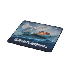 Herná podložka pod myš Genesis CARBON 500 WORLD of WARSHIPS, M 30x25cm
