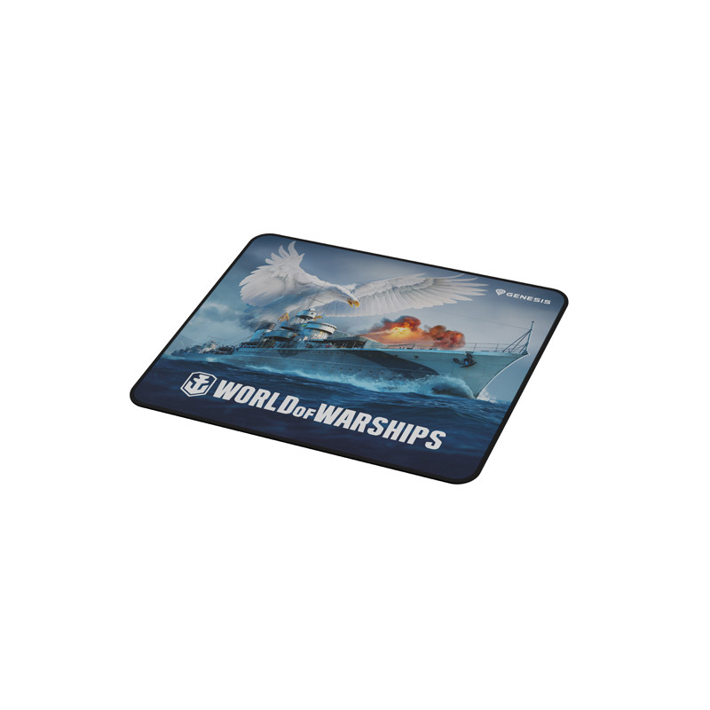 Herná podložka pod myš Genesis CARBON 500 WORLD of WARSHIPS, M 30x25cm