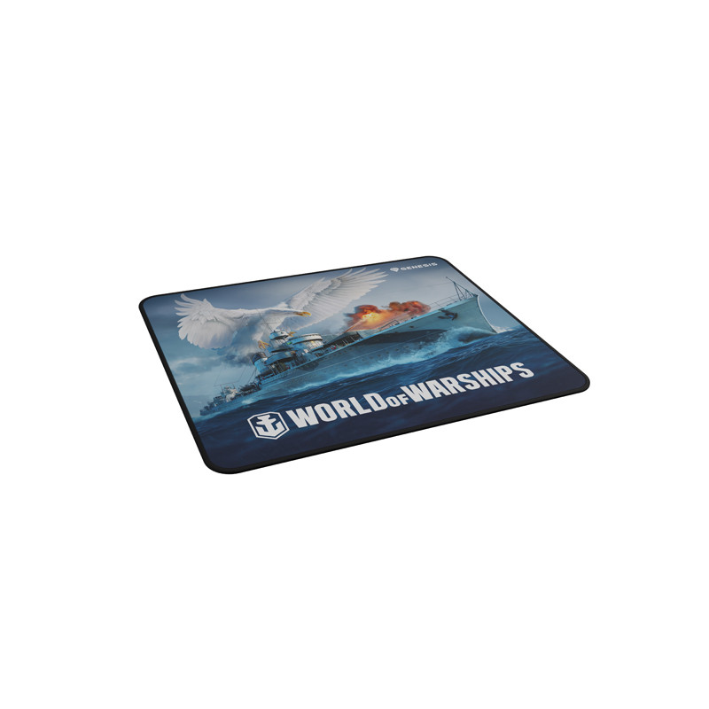 Herná podložka pod myš Genesis CARBON 500 WORLD of WARSHIPS, M 30x25cm