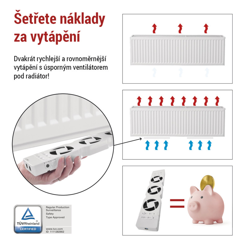 EMOS - VENTILÁTOR POD RADIÁTOR MONO P56PR1