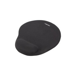 Podložka pod myš ergonomická gelová Natec Marmot, čierna, 245x225 mm