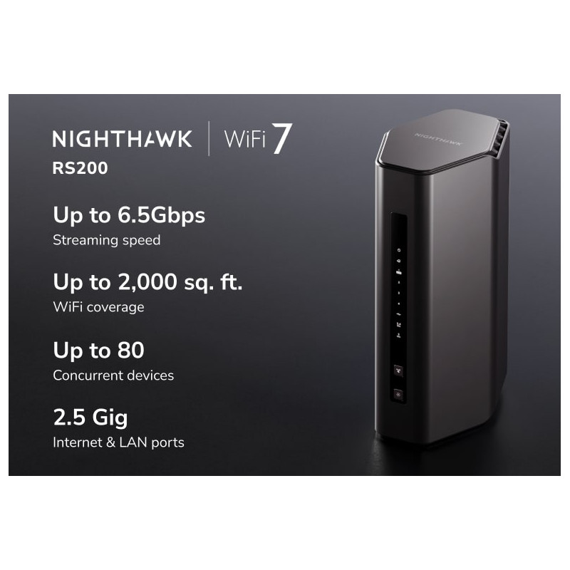 NETGEAR - 3PT NIGHTHAWK WIFI 7 BE6500 ROUT