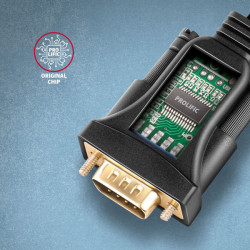 AXAGON ADS-1PSN, USB-A 2.0 - sériový RS-232 DB9-M Prolific adaptér/kábl 1.5m