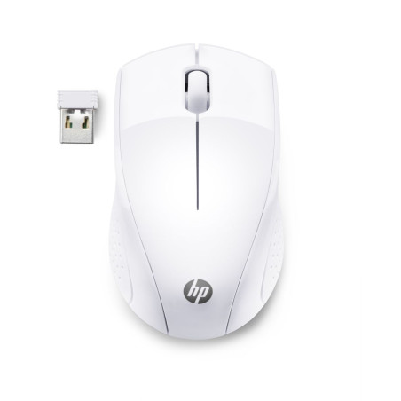 HP 220/Ergonomická/Optická/1 600 DPI/Bezdrôtová USB/Biela