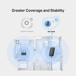 Mercusys MA70XM AX1800 Wi-Fi 6 USB adaptér