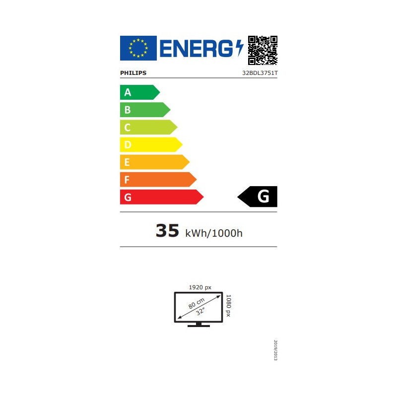 32'' D-LED Philips 32BDL3751T-FHD, 350c, PCap, 24/7