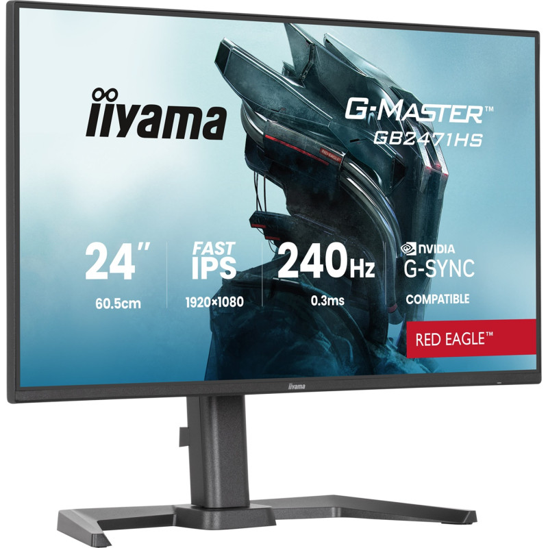 iiyama G-Master/GB2471HS-B1/23,8''/IPS/FHD/240Hz/0,3ms/Čierna/3R