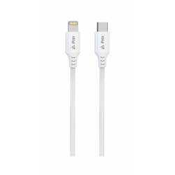 ER - TPU KÁBEL USB-C / LIGHTNING 1,5M, USB 2.0 BIELÝ