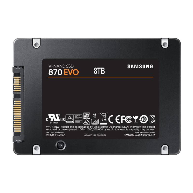 Samsung 870 EVO/8TB/SSD/2.5''/SATA/Čierna/5R