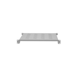 LANBERG POLICE PRO 19'' SKRINE 800MM ŠEDÁ (1U/483X500MM NOSNOSŤ DO 25KG, 4BODOVÁ MONTÁŽ)