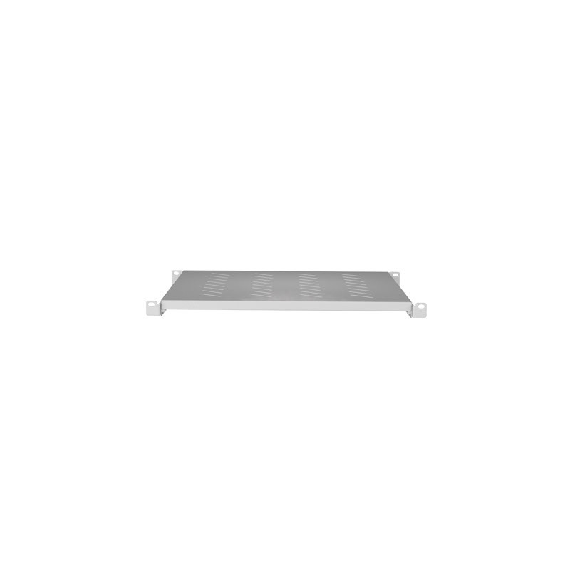 LANBERG POLICE PRO 19'' SKRINE 800MM ŠEDÁ (1U/483X500MM NOSNOSŤ DO 25KG, 4BODOVÁ MONTÁŽ)