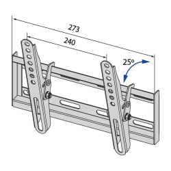 TB TOUCH - TB TV wall mount TB-251 až 42'', 20kg max VESA 200x200