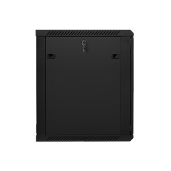 LANBERG - Nástenný rack 19' 15U 600X600mm černý flat pack