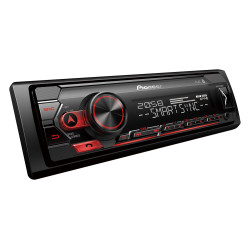Pioneer MVH-S320BT autorádio s USB a Bluetooth červené