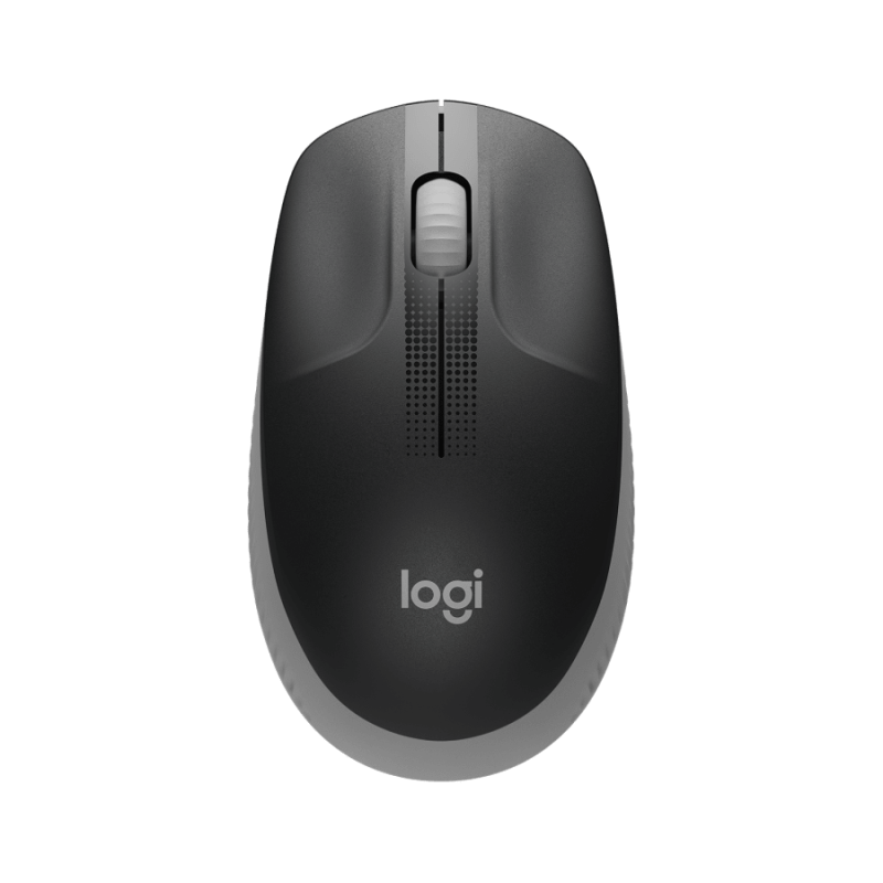 Logitech M190/Kancelárska/Optická/1 000 DPI/Bezdrôtová USB/Šedá