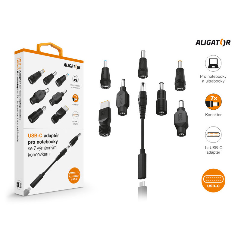 Aligator univerz USB-C adaptér pre ntb 7 konektorov