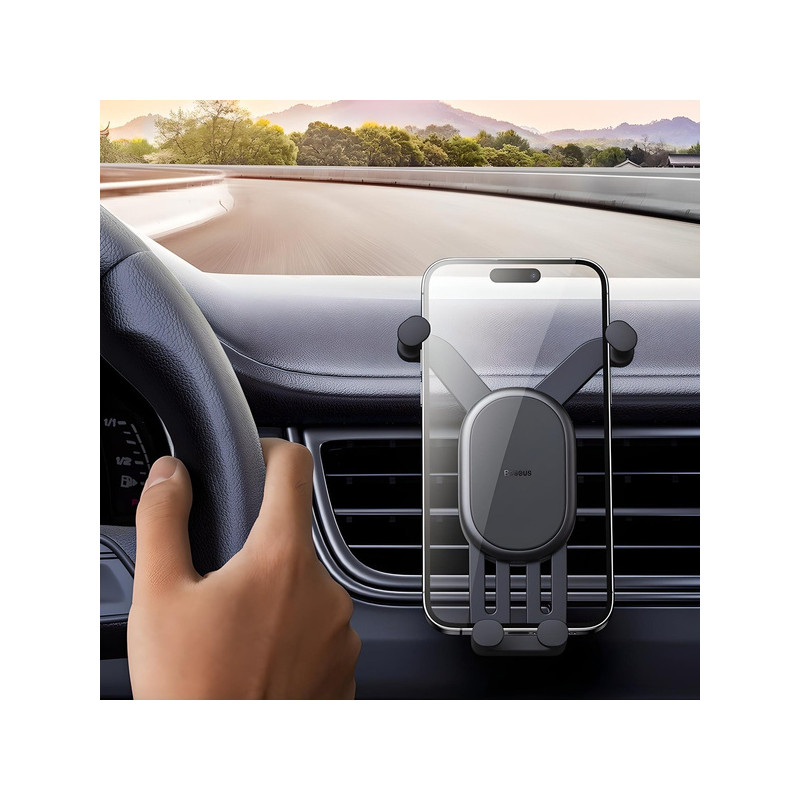 NONAME - Baseus univerzálny držiak do auta Stable Gravitational Car Mount Air (do ventilačnej mriežky) čierny