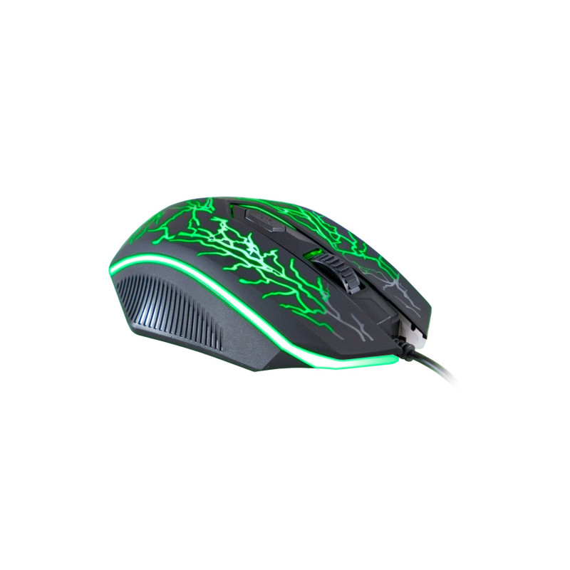 C-TECH Tychon/Herná/Optická/3 200 DPI/Drôtová USB/Čierna