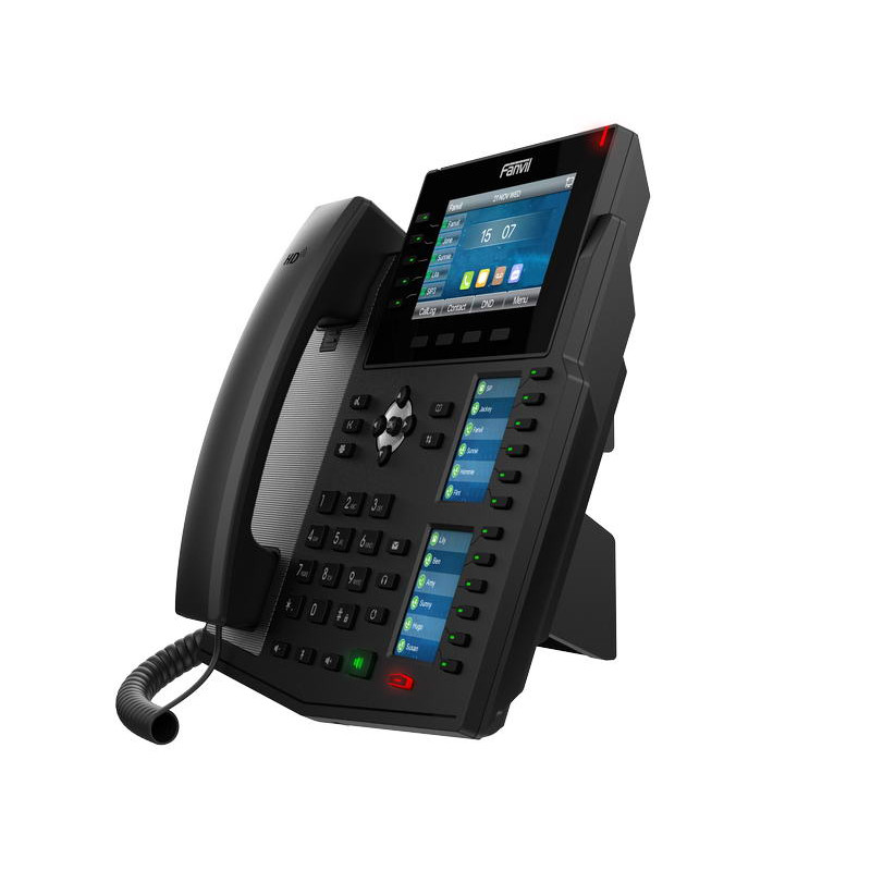 GRANDSTREAM - Fanvil X6U SIP telefón, 4.3'' bar. disp.+2 prid. disp., 20 SIP, 5link. hr., 60 DSS hr., BT, dual Gbit