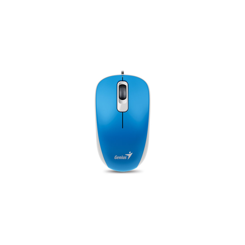 GENIUS DX-110/Kancelárska/Optická/1 000 DPI/Drôtová USB/Modrá