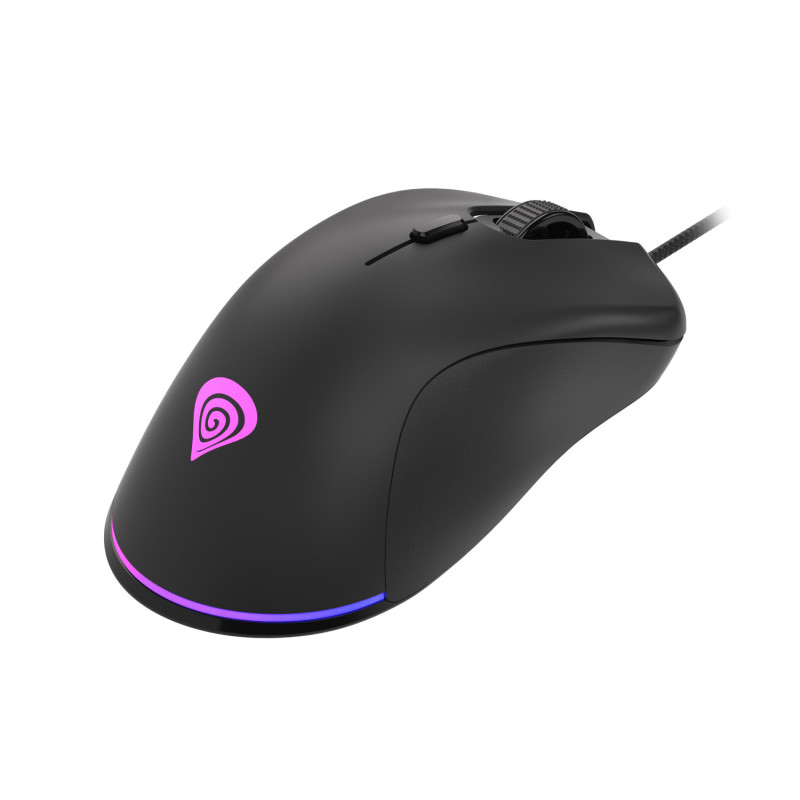 Genesis herná optická myš KRYPTON 200/RGB/6400 DPI/Herná/Optická/6 000 DPI/Drôtová USB/Čierna