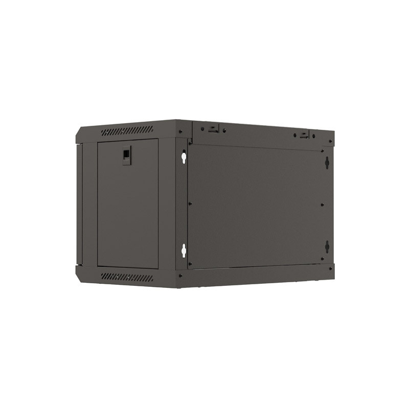 LANBERG 19'' RACKOVÁ SKRIŇA PRO MONTÁŽ NA STENU 6U/540X350 (FLAT PACK) S PROSKLENÝMI DVERMI ČIERNA