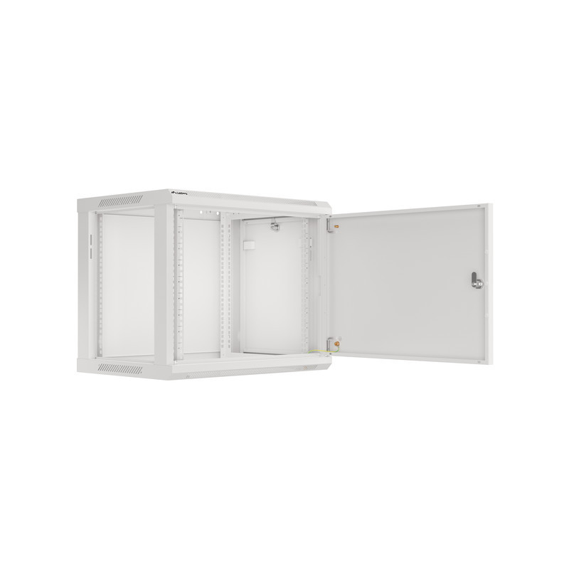 LANBERG RACKOVÁ SKRIŇA 19'' PRO MONTÁŽ NA STENU 9U/600X450 PRO VLASTNÚ MONTÁŽ S KOVOVÝMI DVERAMI ŠEDÁ