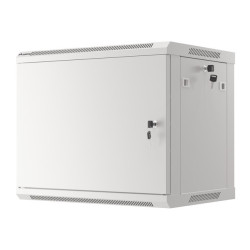 LANBERG RACKOVÁ SKRIŇA 19'' PRO MONTÁŽ NA STENU 9U/600X450 PRO VLASTNÚ MONTÁŽ S KOVOVÝMI DVERAMI ŠEDÁ