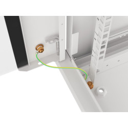 LANBERG RACKOVÁ SKRIŇA 19'' PRO MONTÁŽ NA STENU 9U/600X450 PRO VLASTNÚ MONTÁŽ S KOVOVÝMI DVERAMI ŠEDÁ