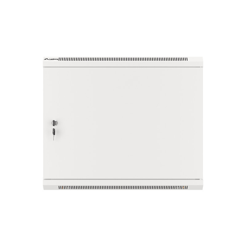 LANBERG RACKOVÁ SKRIŇA 19'' PRO MONTÁŽ NA STENU 9U/600X450 PRO VLASTNÚ MONTÁŽ S KOVOVÝMI DVERAMI ŠEDÁ