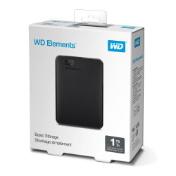 WESTERN DIGITAL - WD Elements Portable/1TB/HDD/Externý/2.5''/Čierna/2R