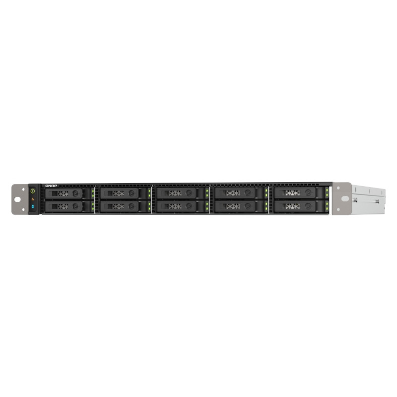 QNAP TS-h1090FU-7302P-128G (AMD EPYC, 128GB ECC RAM, 10x 2,5'' U.2/SATA, 2x PCIe, 2x 2,5GbE, 2x25GbE)